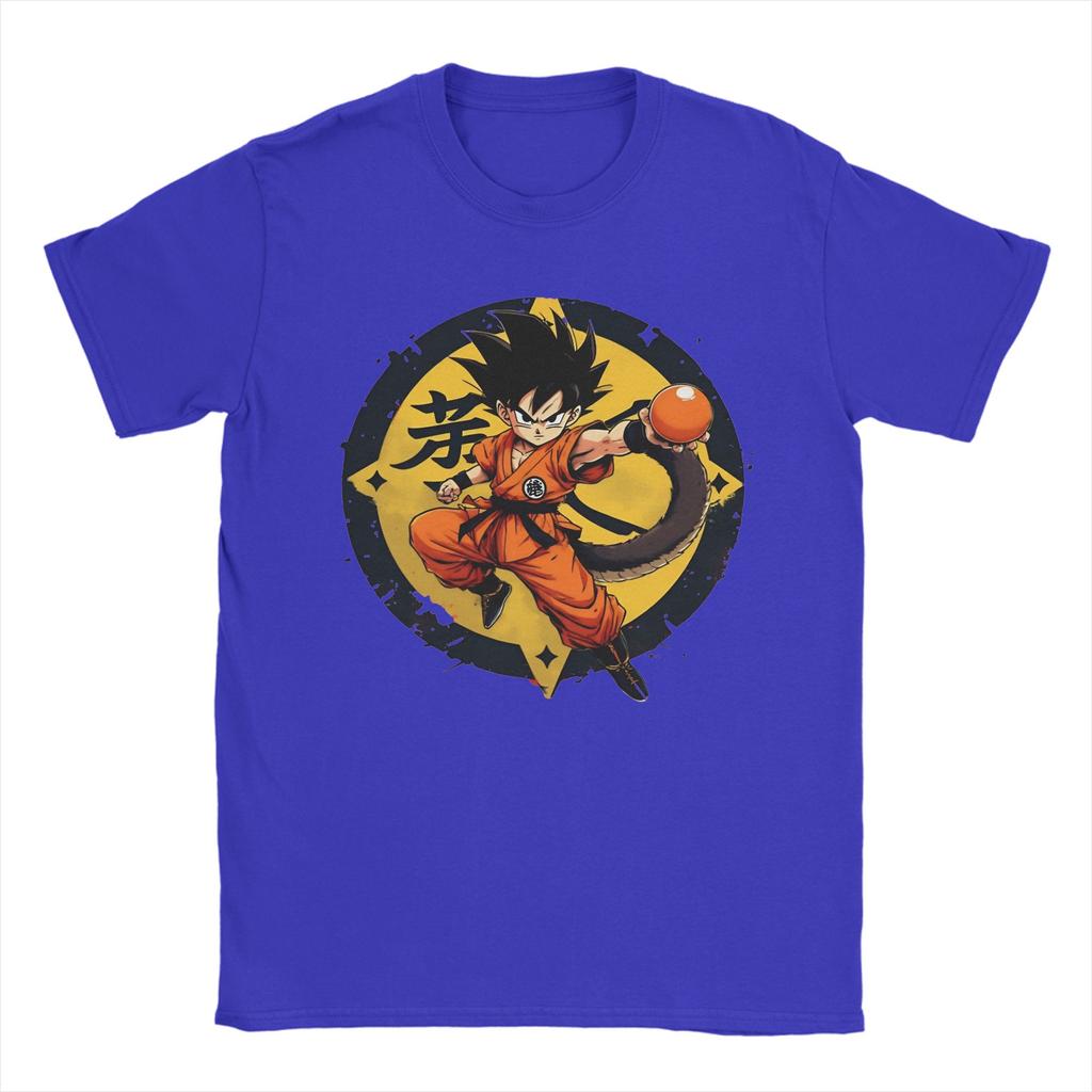 Dragon Ball Kid Goku Unisex Womens T Shirts Fun Tees Short Sleeve Round Neck TShirt Cotton Plus Size Clothing