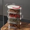 Коробка для хранения специй на кухне, лук, имбирь, чеснок, коробка для свежести, многослойная герметизация пищевых продуктов, влагонепроницаемая упаковка, контейнер для домашнего хозяйства