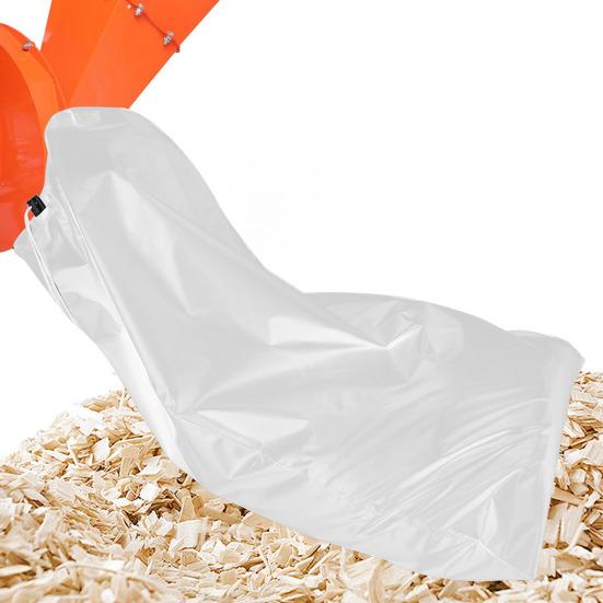 Мешок для измельчителя древесины Утолщенная ткань Мешок для сбора древесной щепы со шнурком Двойной зажим для веревки Большая вместимость Многоразовый Мешок для опилок