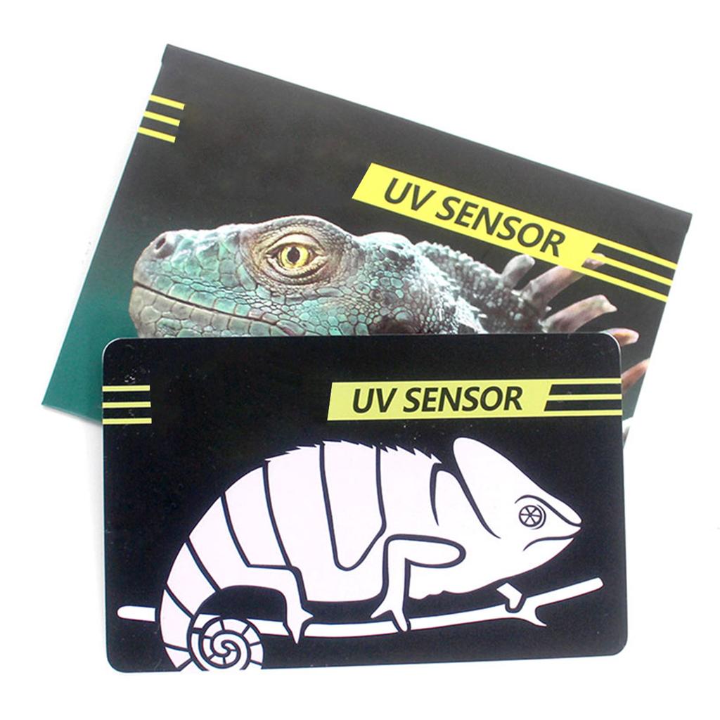 Reptile UVB Light Lamp Bulb Test Card UV Tests Paper Reptiles Terrarium Lamp Life Effective Tester Meter