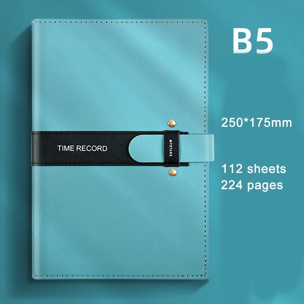 (Бесплатная гравировка логотипа.) Бизнес-блокнот B5 с пряжкой, блокнот для студентов, ежедневник, протоколы совещаний для работы, блокнот для предметов