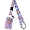 Lanyard ID Card Holder Sun Moon Bus Card Cover Case Cartoon Name Card Holder