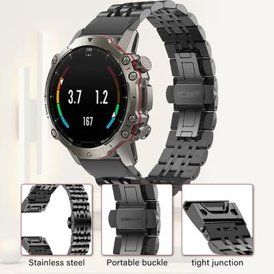 20 22 26мм Quickfit Часы Нержавеющая Сталь Ремешок Для Garmin Fenix 8 7S 7x 7 6S 6X 6 Pro 5S 5X 935 945 Enduro Gen2 Металлический Смарт-браслет