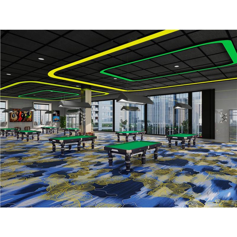 Billiard Hall Nylon Carpet: Waterproof, Fireproof, Full Coverage for Commercial Use