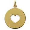 [C6353] - Gold Plated 'Love' Pendant - 21 Mm