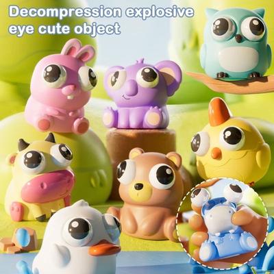 Животное Сквиши Игрушка Глаз Смешной Глазное Яблоко Взрыв Сквиши Игрушка Щипать Игрушки Взрослые Дети Снятие Стресса Непоседа Игрушка Выскакивающие Глаза Кукла