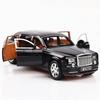 1:24 Модель игрушечной машины Rolls Royce Phantom, литой под давлением сплав, имитация звука и света, инерционный механизм, коллекционные игрушки, транспортное средство для детей, подарки
