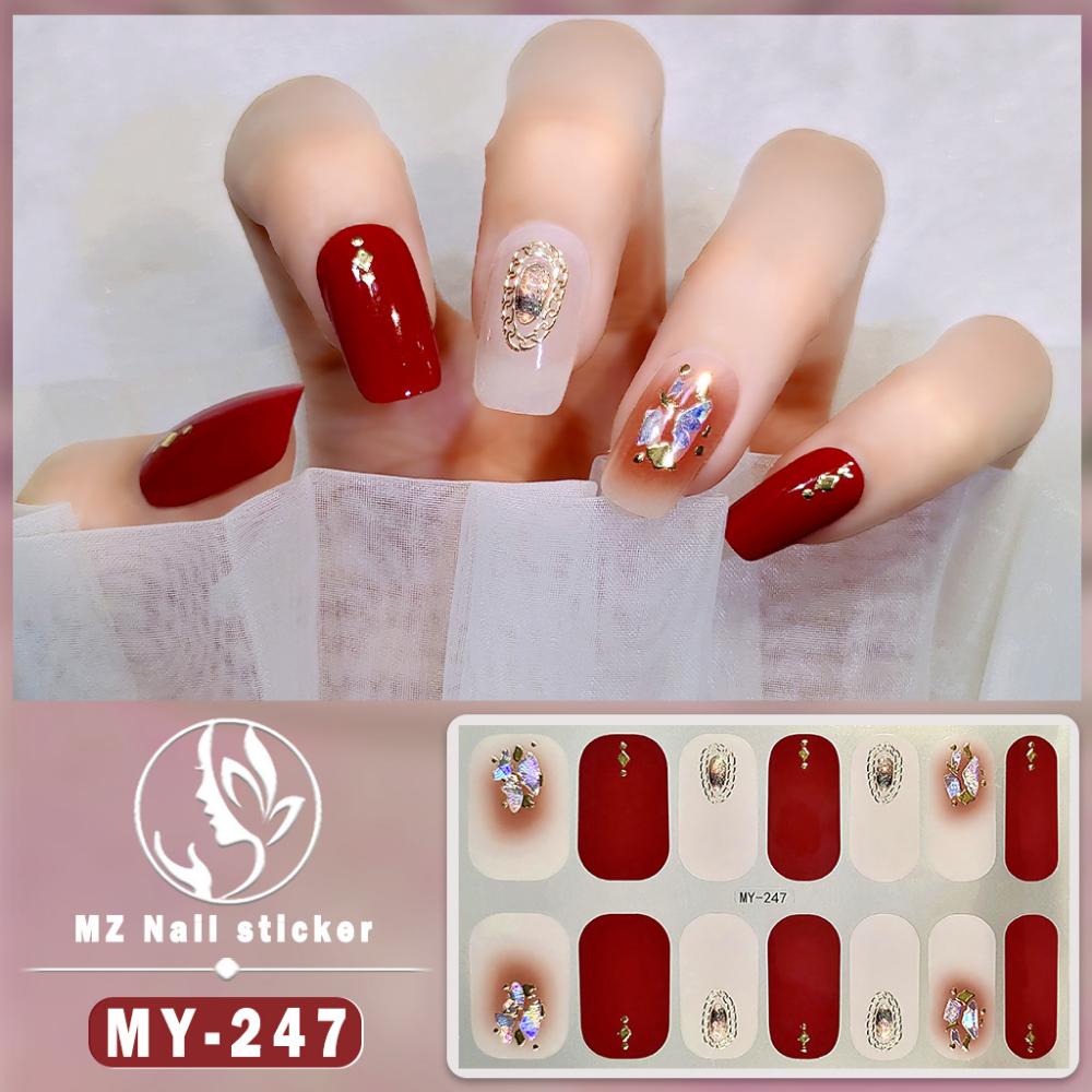 Трехмерная водонепроницаемая самоклеящаяся пленка для гель-лака, не требующая запекания, полная наклейка, европейская и американская сексуальная пленка для ногтей, бумага для ногтей