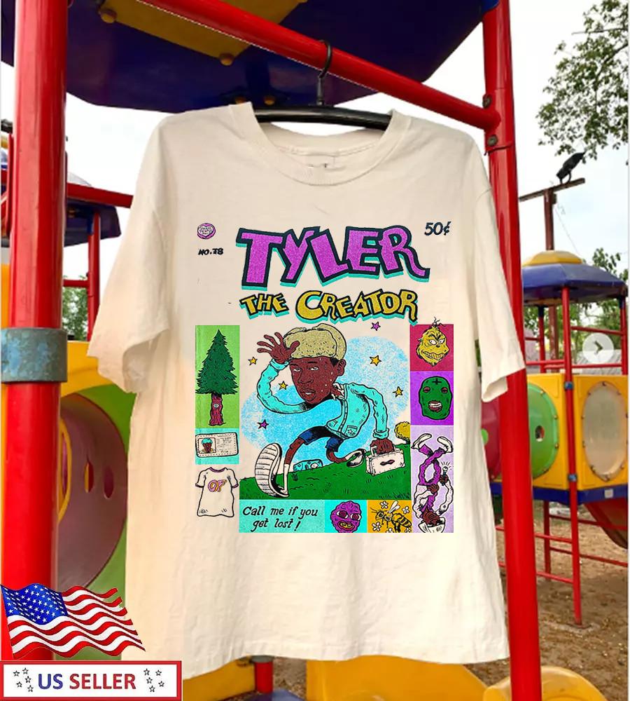 Tyler The Creator Wolf Poster Album S to 5XL Gift For Fan T-shirt