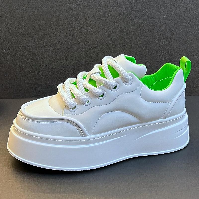 Fashion New Men's Shoes Thick Soled Height Increasing Casual Skateboarding Shoes Comfortable Soft Soled Running Sports Shoes Sneakers