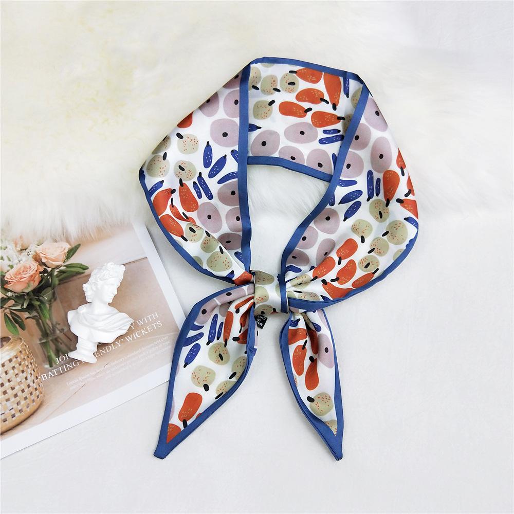 Двусторонний остроконечный шарф для женщин на весну и осень. Тонкая и длинная лента для сумки на запястье. Универсальный декоративный маленький шарф.