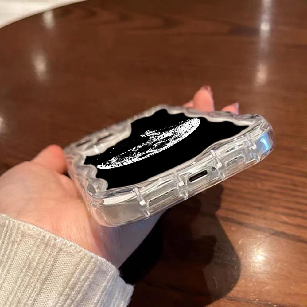 Ae97 Space Moon Astronaut Black art защитные чехлы для телефонов Samsung S23 S24 Ultra A55 A14 A25 Infinix Hot 40 Pro Tecno Spark 20 Wave TPU задняя крышка