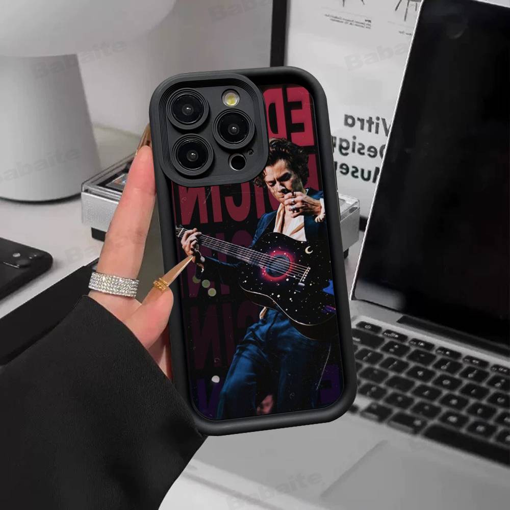 Чехол для телефона поп-певца Гарри Стайлса для iPhone 17 16 15 14 13 12 11 Pro Max 16E Plus INS Мягкий чехол