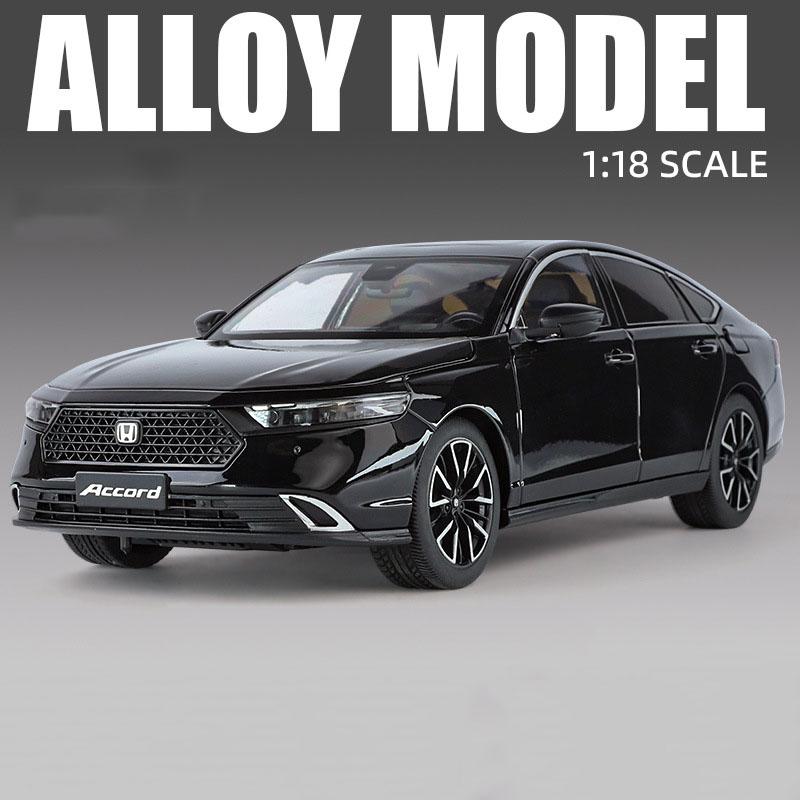 1:18 X5M Honda Accord Car Toys Alloy Diecast Models Shock Absorption Doors Opened Front Wheel Steering Vehices Desktop Ornament GT6