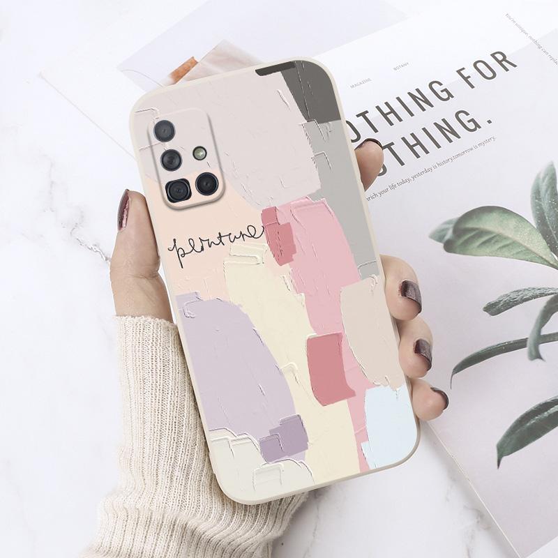 Силиконовый чехол для телефона Samsung S22 Ultra S20 FE S21 Красочный чехол для Samsung Galaxy A 12 A32 A51 A52 A52S 5G A71 A53 A33 A21S A31 A72 A50S Shell