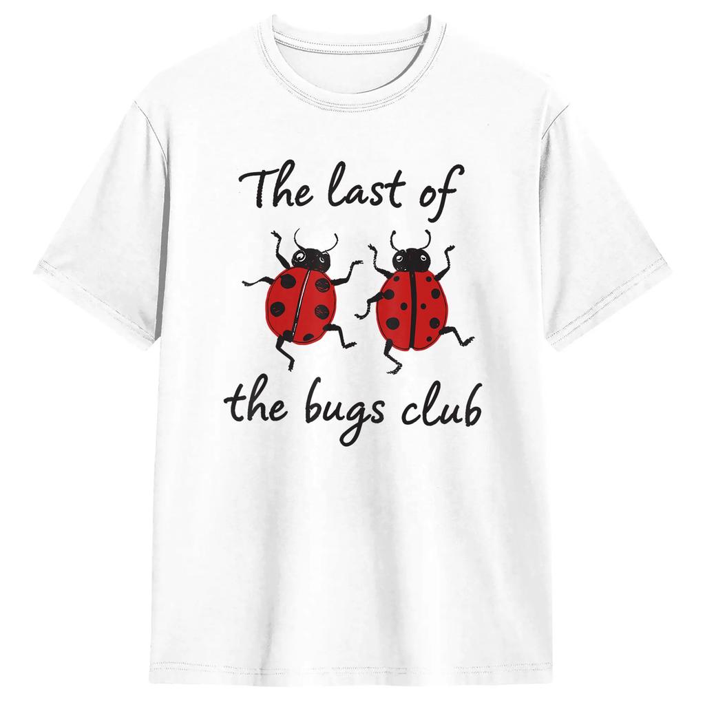The Last of The Bugs Club Vintage bug Funny T Shirt Summer Harajuku T-Shirts Male Pure Cotton Crew Neck 5XL 6XL Clothing