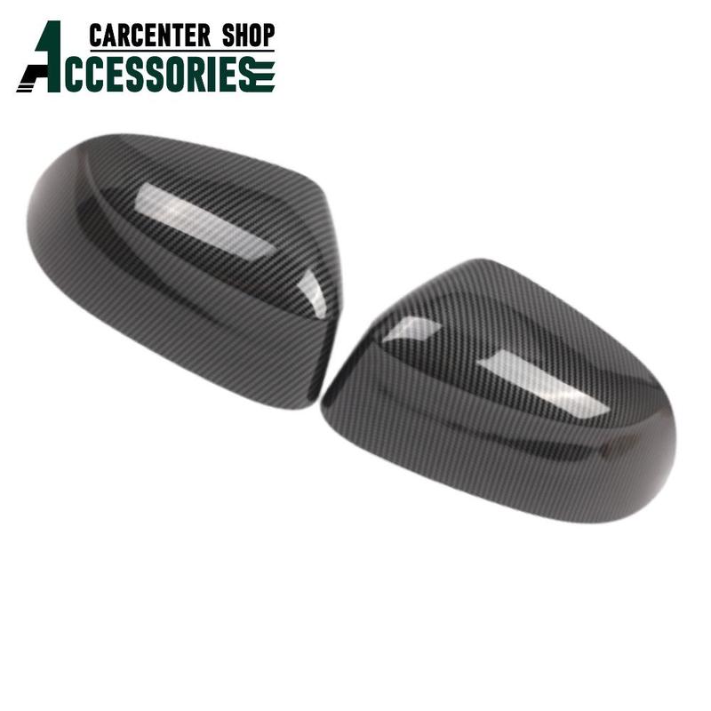Carbon Fiber Black Side Wing Rear View Rearview Mirror Cover Caps for BMW X4 F26 X6 F16 X5 F15 X3 F25 LCI 2014 2015-2018