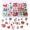 1pc/bag Christmas Series Glazed Colored Hand-Painted Beads DIY Bracelet Necklace Earrings Jewelry Accessories