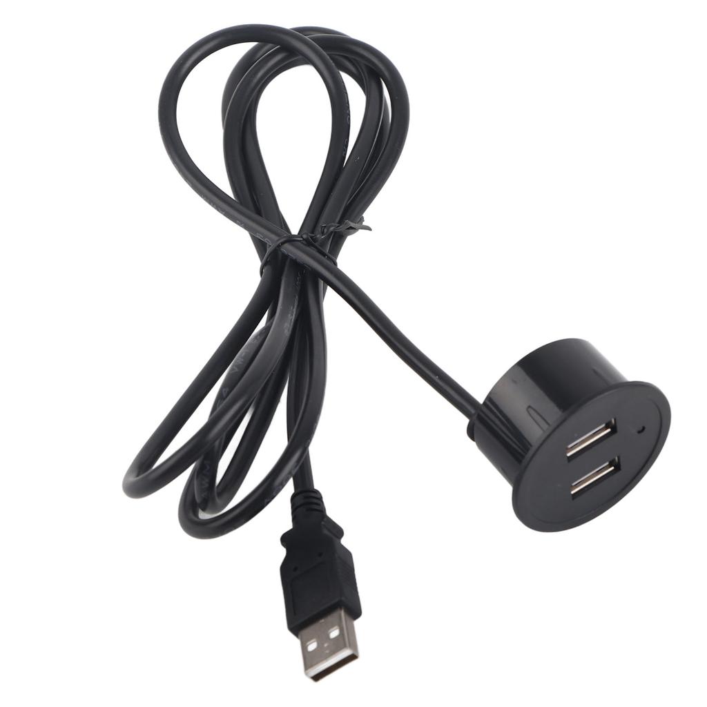 2 USB-разъема для зарядки с кабелем 1,5 м, встроенная установка 5 В 1 А, многоцелевой для мобильного телефона