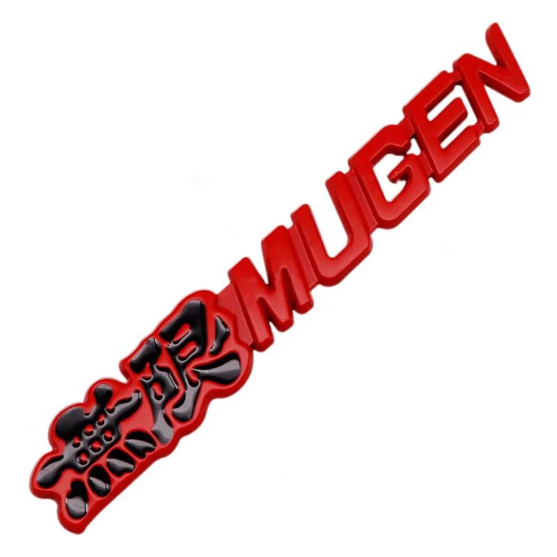 1Pc 3D Metal Mugen Logo Front Grill Rear Trunk Car Emblem Badge Sticker Decal For  Accord Civic CRV Crosstour HRV City Jazz