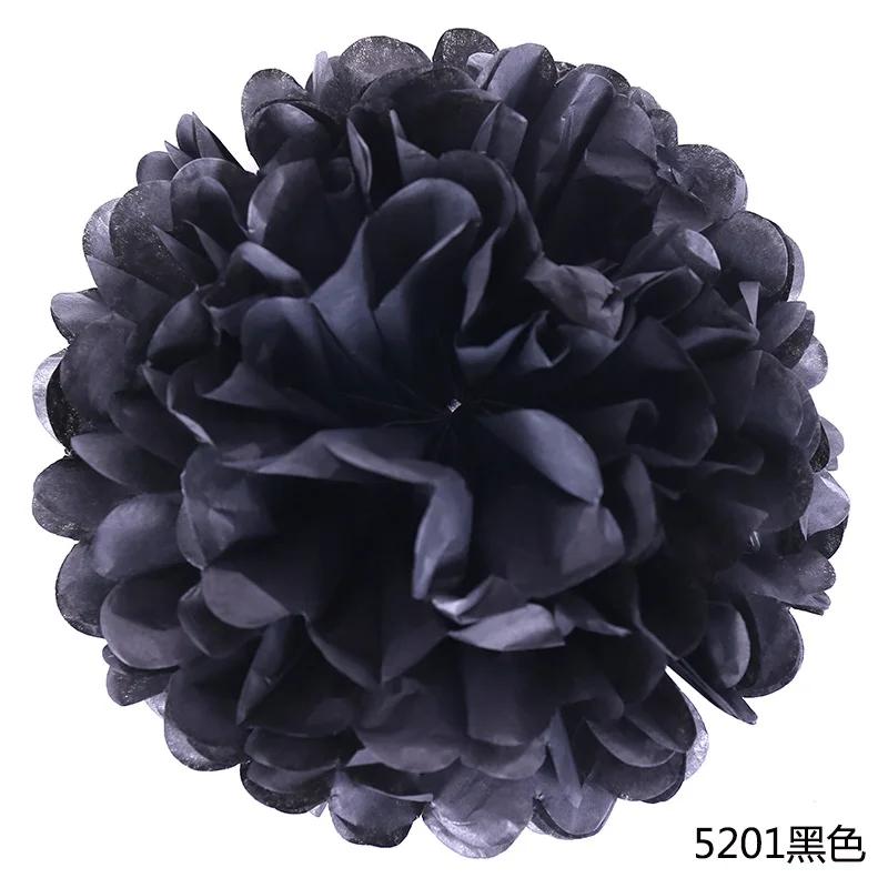6-14inch(15-35cm) Handmade Tissue Party Flower Ball Decoration Paper Pompoms Wedding Decorative Baby Shower Birthday Favor Decor