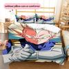 Dragon Ball Character Illustration Pillowcase, Stylish Anime Home Decor, Gift for Dragon Ball Fans