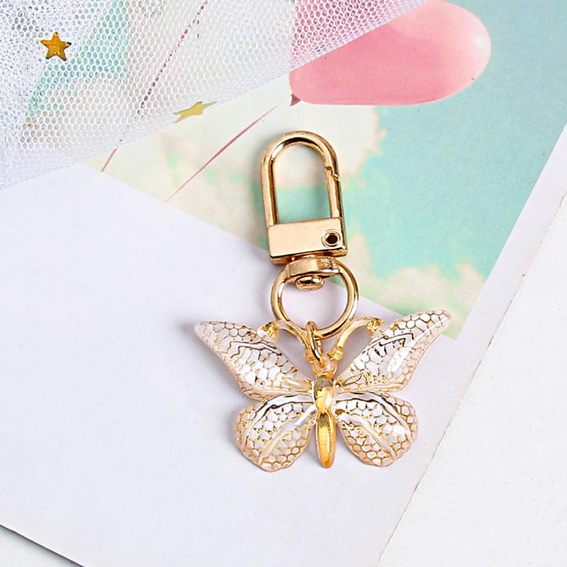 1 шт. Сплав Брелок Шарм Брелок Сумка Женский Подарок Брелок Бабочка Рюкзак Многоцветный