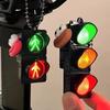 1Pcs Simulation Electronic Traffic Light Keychain Pendant Mini Pedestrian Light LED Light-emitting Toy Kids Cognitive Toy Gift