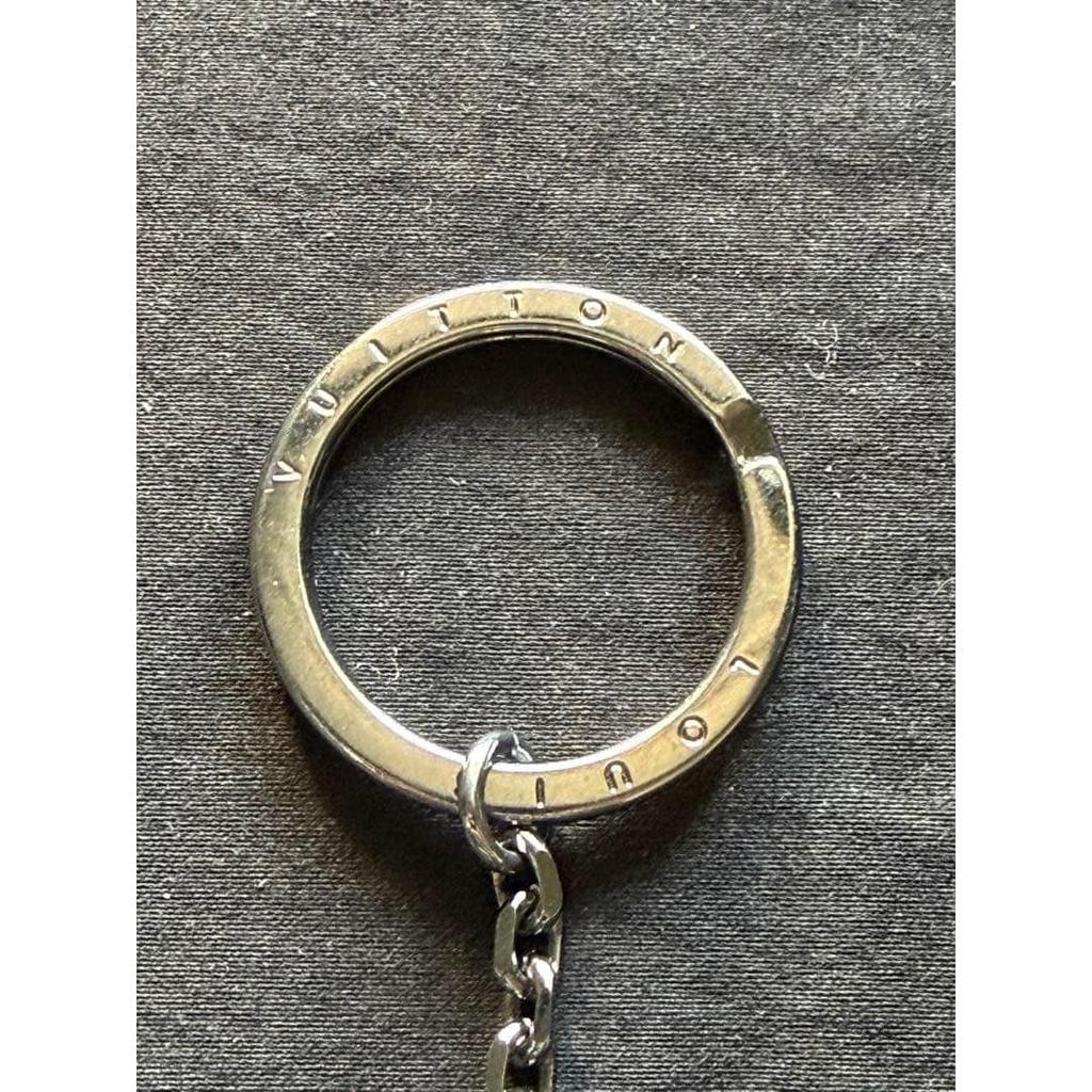 Used Louis Vuitton Monogram Eclipse Porte Cles Keyring Key Case LV