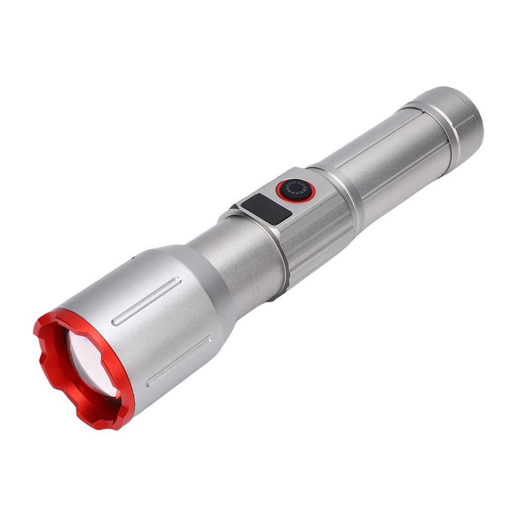Rechargeable Flashlight Super Bright 4 Light Modes Zoomable Water Proof Handheld Flash Light for Emergency Camping
