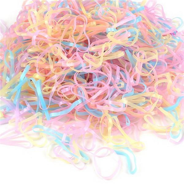 2018 New Random Mixed Child Baby Hair Holders Rubber Bands Elastics Girl's Tie Gum Hair Accessories about 500PCS