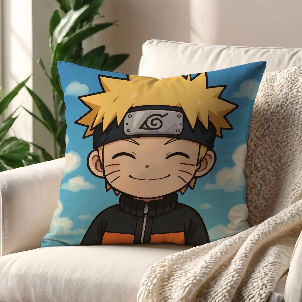 Anime NNarutoO Chibi cushion cover For Pillow Printing Sofa Decoration Home Car Room Coffee Shop Office Nordic Simplicity