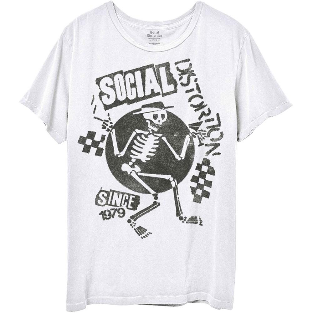 Social Distortion Unisex T-Shirt: Speakeasy Checkerboard Unisex T-Shirt