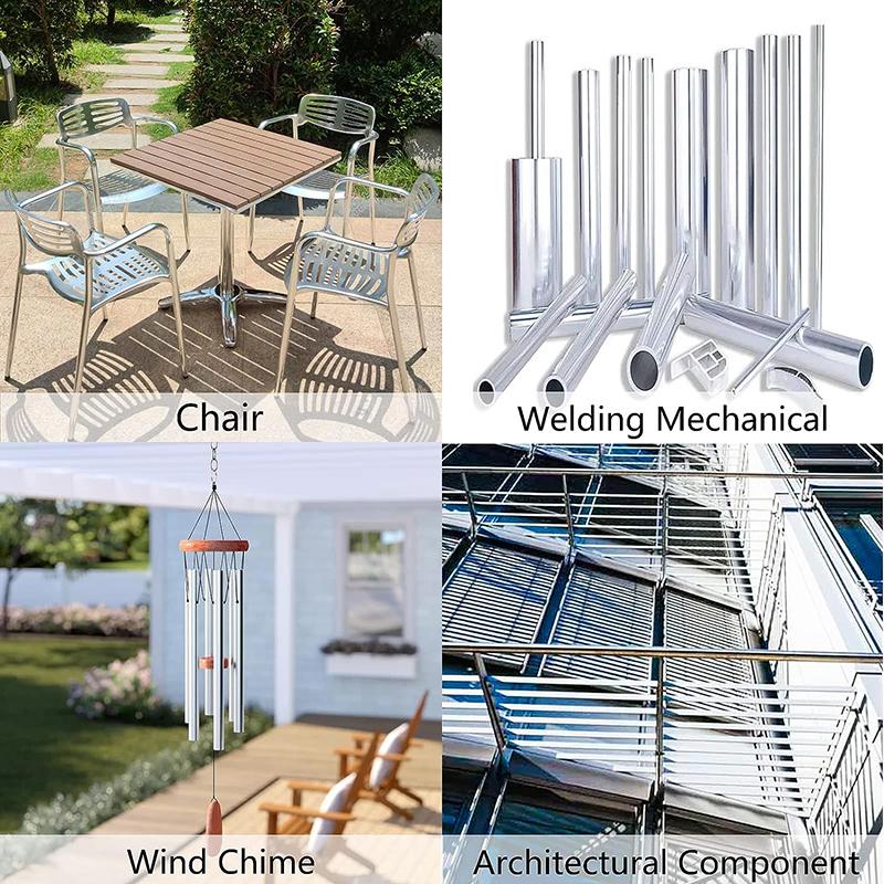 Aluminium Pipe Thickness 0.5~3mm OD 5-20mm ID 3~18mm Straight 200mm 500mm Long Round 6063 Aluminum Alloy Tube