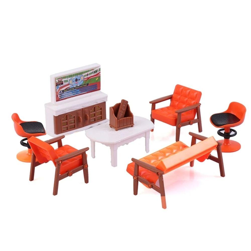 Спальня Гостиная Миниатюрная мебель Микромодель Мини-мебель Игрушки Аксессуары для кукольного домика