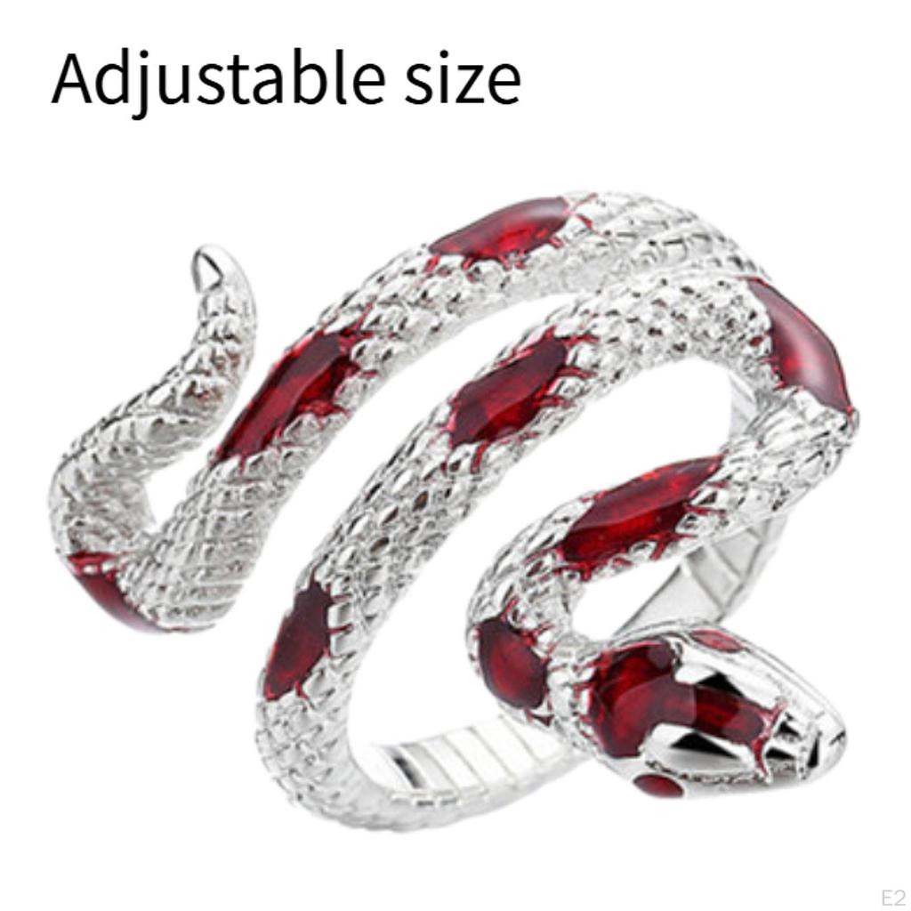 Snake Ring Statement Party Prom Creative Fashion Costume Accessories Elegant Gothic Jewelry for