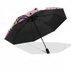 1pc Love Artwork Umbrella with Plastic Handle,Compact & Stylish,Suitable for All Seasons ptys26012