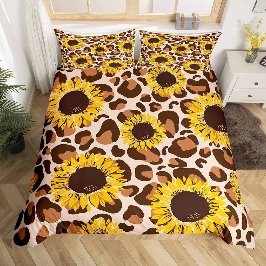 Комплект постельного белья с принтом гепарда King Queen, пододеяльник с бабочками, покрывало из меха животных, покрывало из полиэстера с принтом джунглей и дикой природы