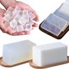 1000г Основа для мыла Глицериновая DIY Ручная работа Прозрачная Белая Melt and Pour Изготовление Мыла Ароматерапия Ванна Сырье Оптом