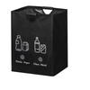 Large Capacity Empty Bottle Storage Basket Folding Design With Handle Waste Trash Sorting Organizer Portable Foldable