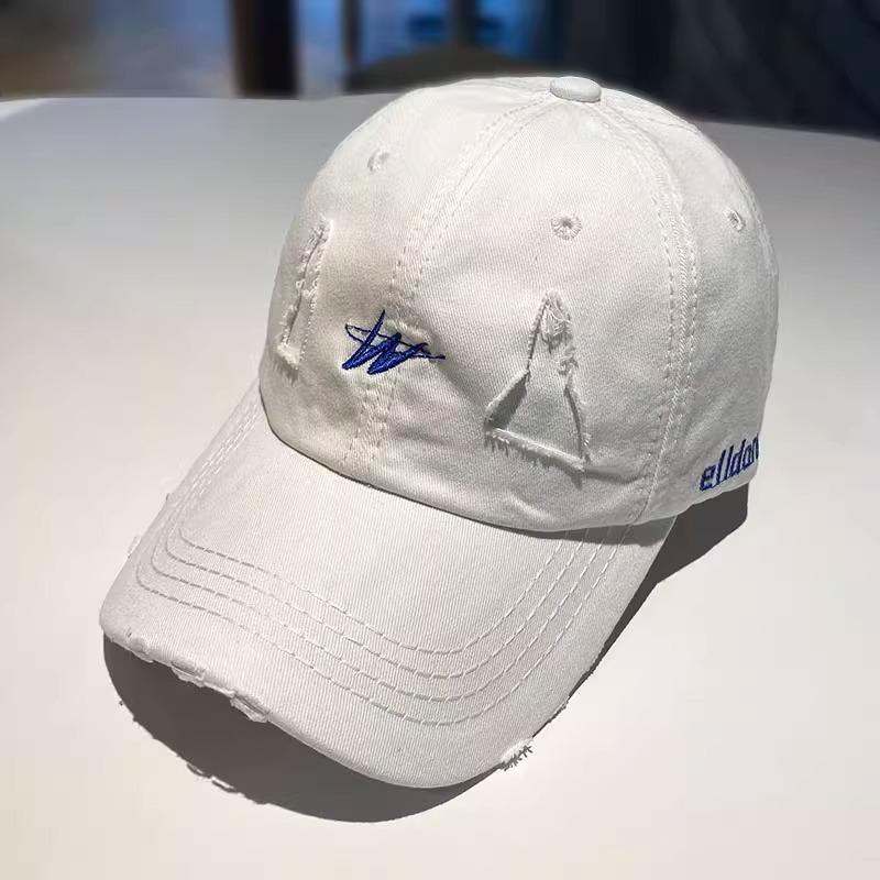 Японская Ретро Старая Рваная Бейсболка Женская Весенне-Летняя Повседневная Универсальная Уличная Молодежная Бейсболка Защитная Шляпа