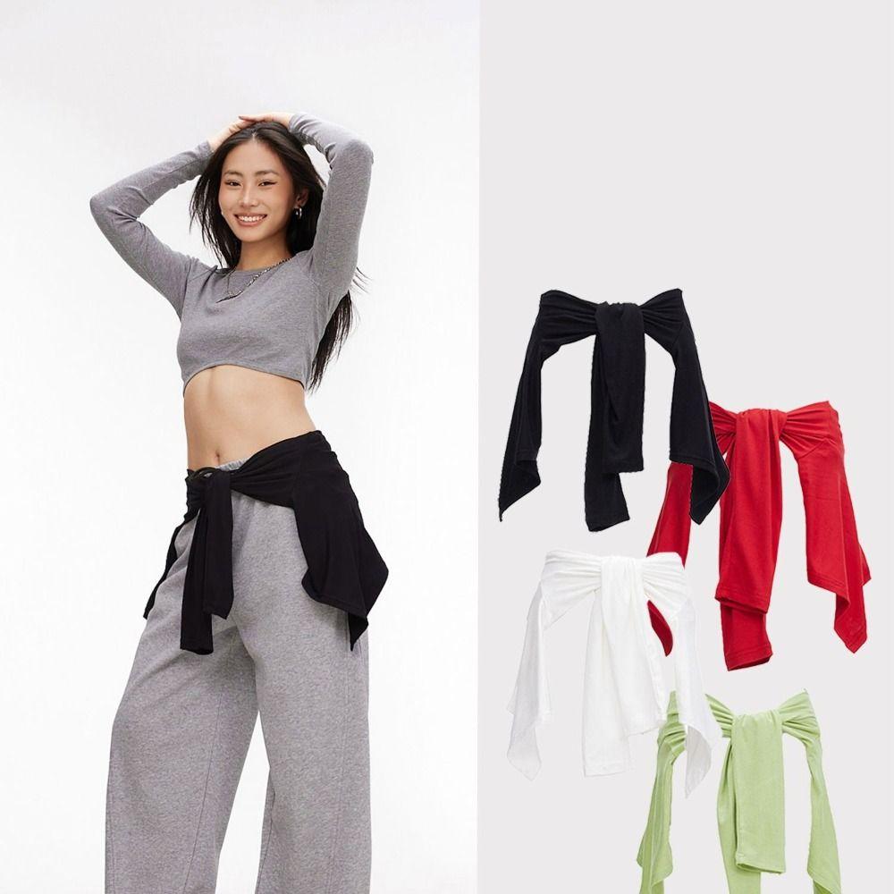 Y2K Streetwear Jazz Dance Scarf Multifunctional Y2K Belt Jeans Pants Decor Jeans Decor