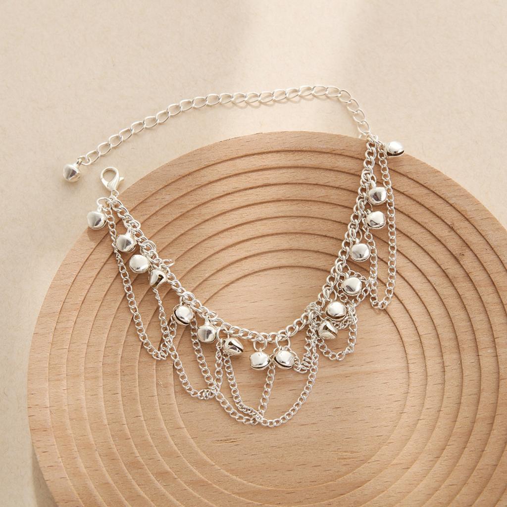 Обувь Персонализированная мода Красочные колокольчики ножной браслет Богемный волнистый кисточкой колокольчики женский ножной браслет