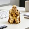 Крутые Офисные Гаджеты для Бойца за Столом Держатель для Ручек Настольный, Забавный Органайзер, Скульптура Рыцаря из Смолы для Ручек, Уникальный Декор Подарок Геймерам Писателям Кабинка
