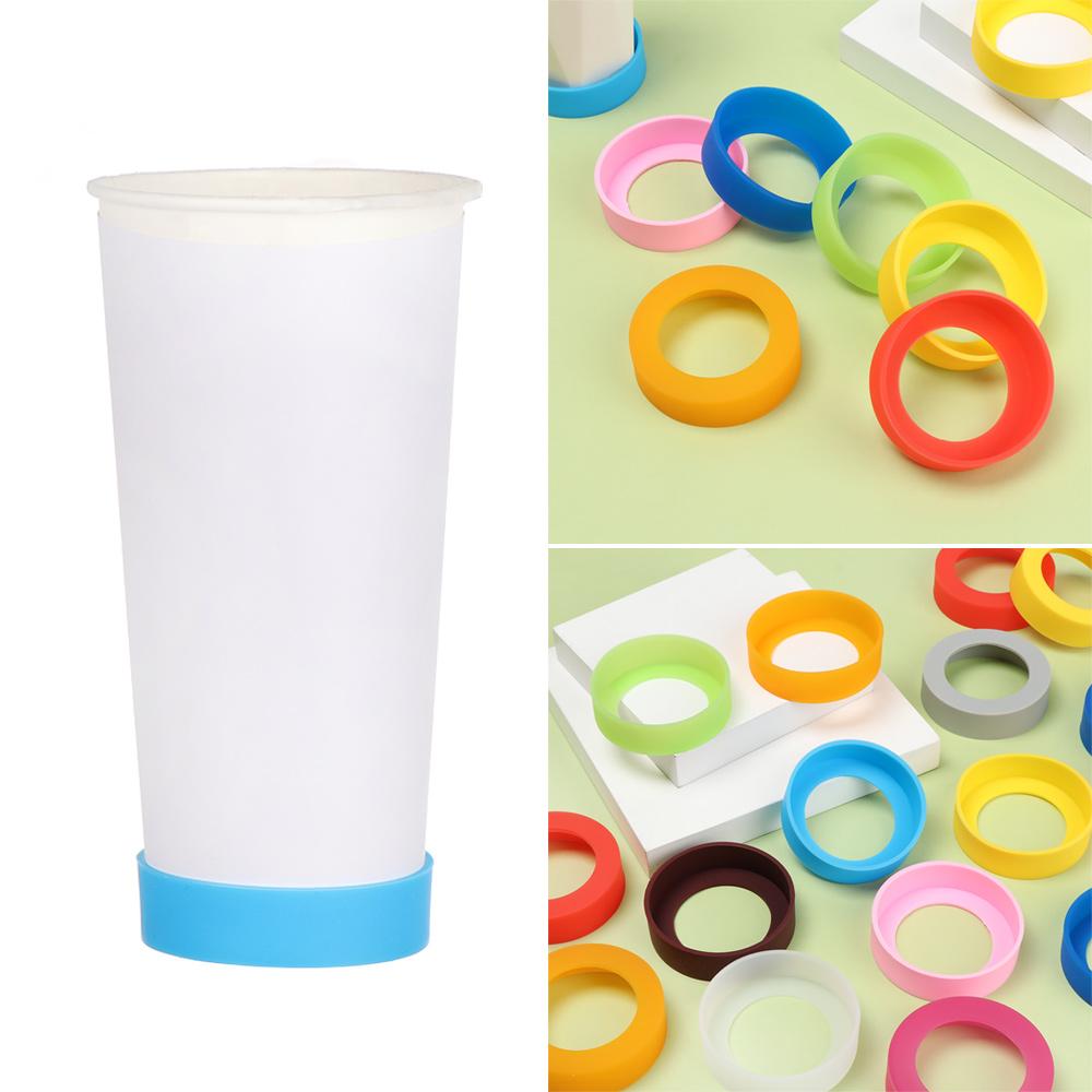 Non-Slip Durable Silicone Cup Sleeve Insulation Cup Mat Water Drink Bottle Pad Water Cup Coasters