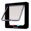 Cat Door Wearproof Automatic Window Closure Function Cat Interior Exterior Door for Pet Cat Dog