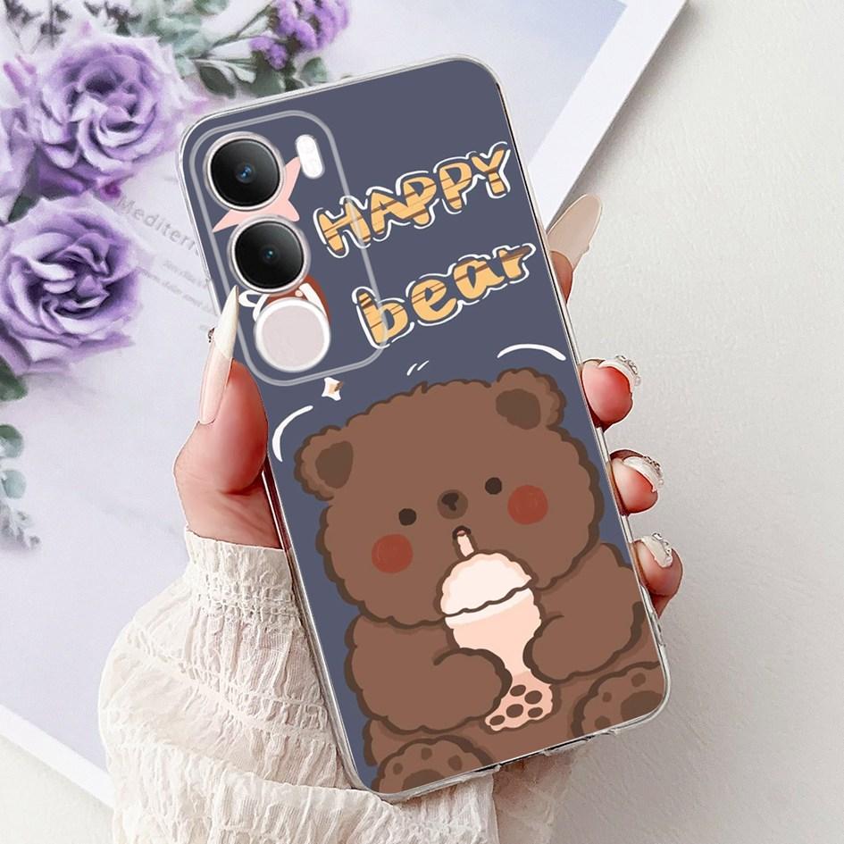 Silicone Case For Vivo Y19s V2419 Cover Lovely Cat Butterfly Cartoon Soft Back Protective Shell For Vivo Y19s 4G Y 19s TPU Coque