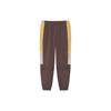 Штаны для бега с цветными блоками LiNing Sport Life, трикотажные, мужские, низ, перцово-коричневый AYKS309-5