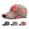 Men Cotton Hat Women's Spring Autumn Plaid Baseball Cap Hard Top Outdoor Sunscreen Cap