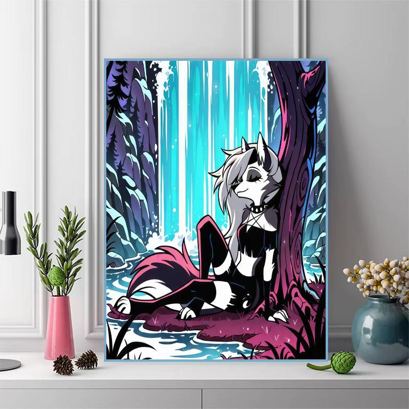 Helluva Boss 100% Round Full Drill 5D DIY Diamond Painting Embroidery Cross Stitch Rhinestone Décor
